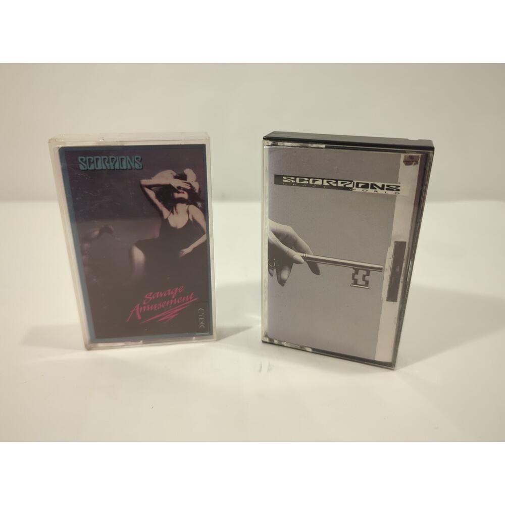 Scorpions Cassette Lot - Savage Amusement - Crazy World